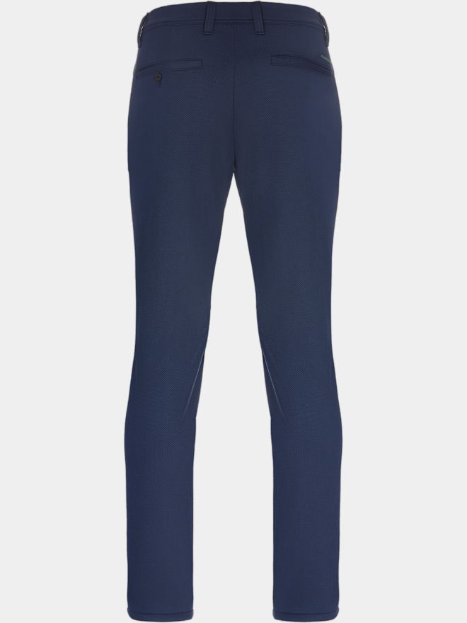 Alberto ROOKIE - Cosy Jersey Check WR thermal pants navy