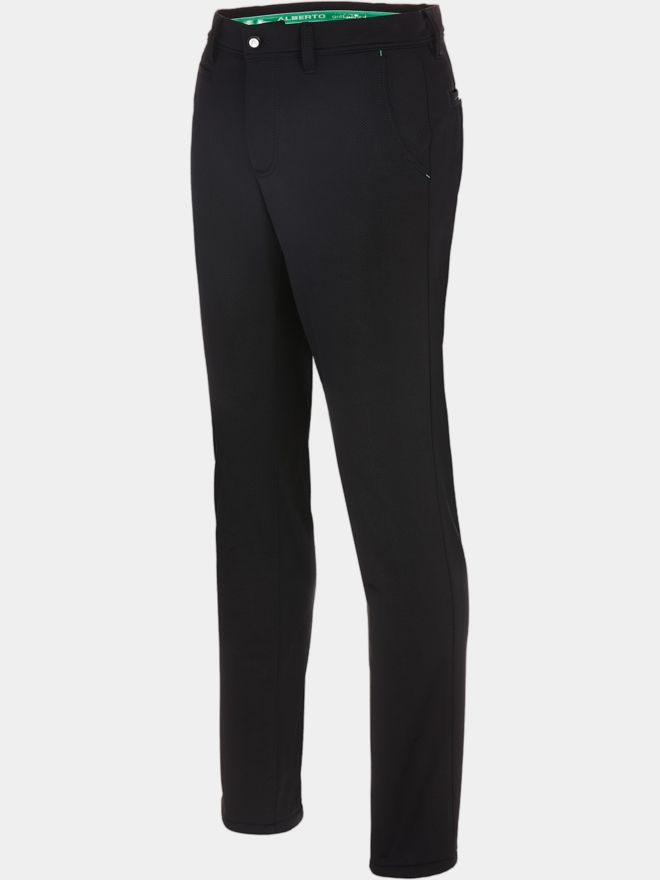 Alberto ROOKIE - Cosy Jersey Check WR Thermo Hose schwarz