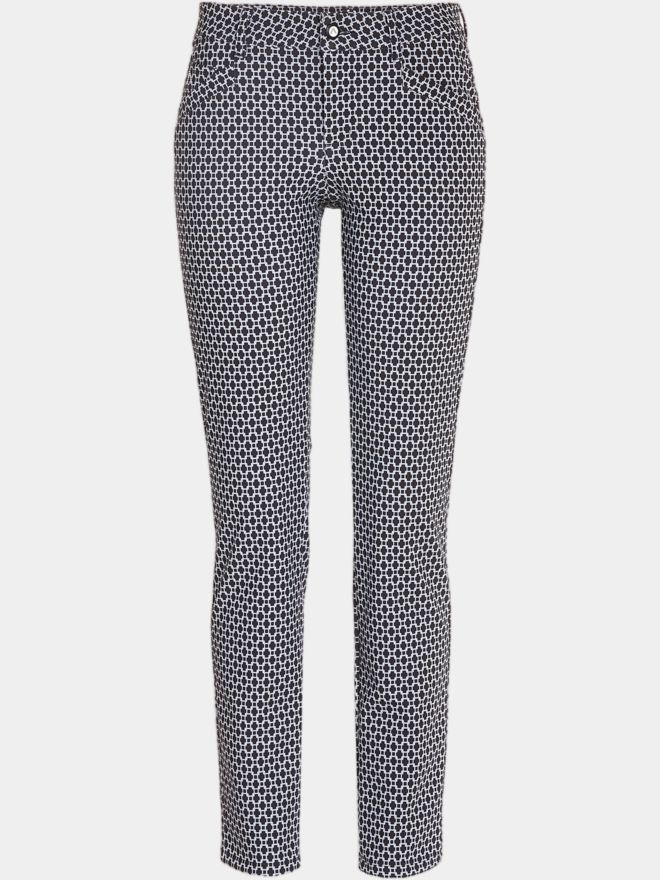 Alberto JANA - WR Print lang Hose schwarz