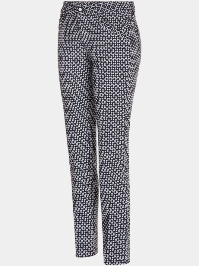 Alberto JANA - WR Print lang Hose schwarz