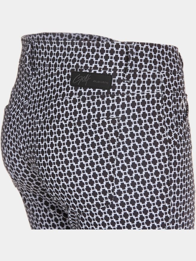 Alberto JANA - WR Print lang Hose schwarz