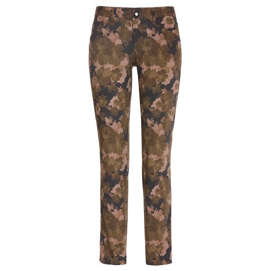 Alberto JANA - Flower Print lang Hose oliv