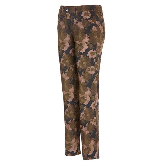 Alberto JANA - Flower Print lang Hose oliv