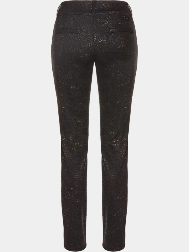 Alberto LUCY - Golden jersey print long pants black