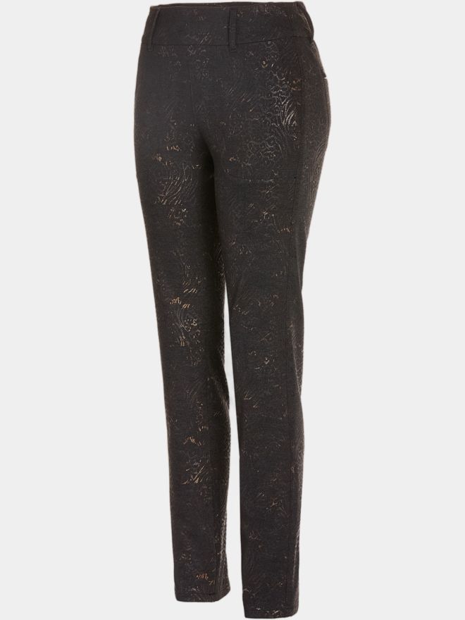 Alberto LUCY - Golden jersey print long pants black
