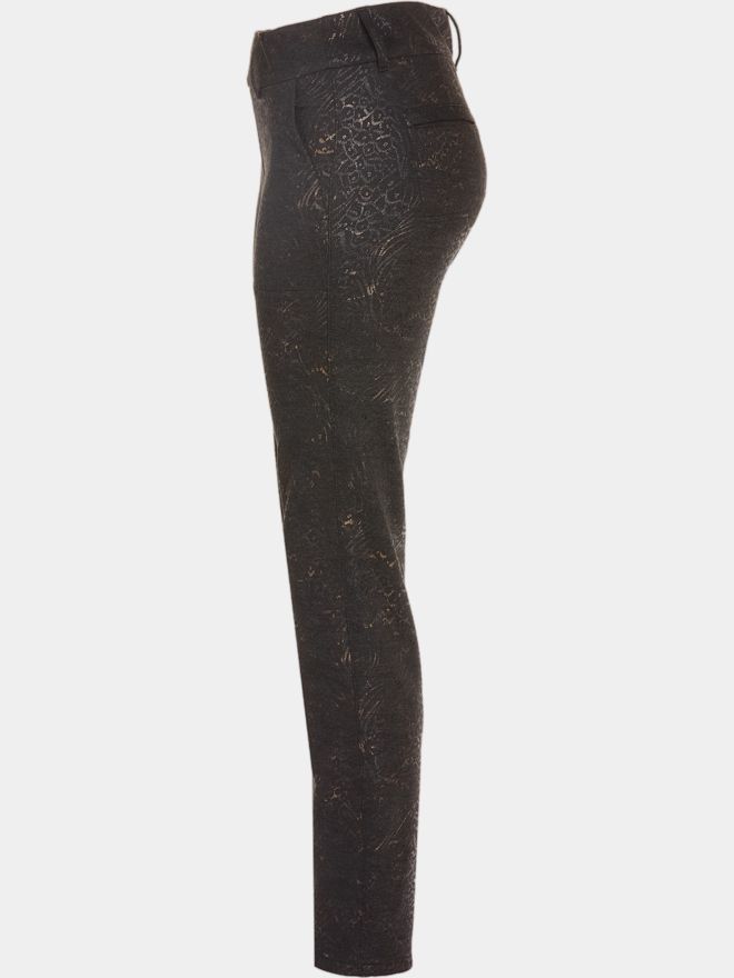 Alberto LUCY - Golden jersey print long pants black