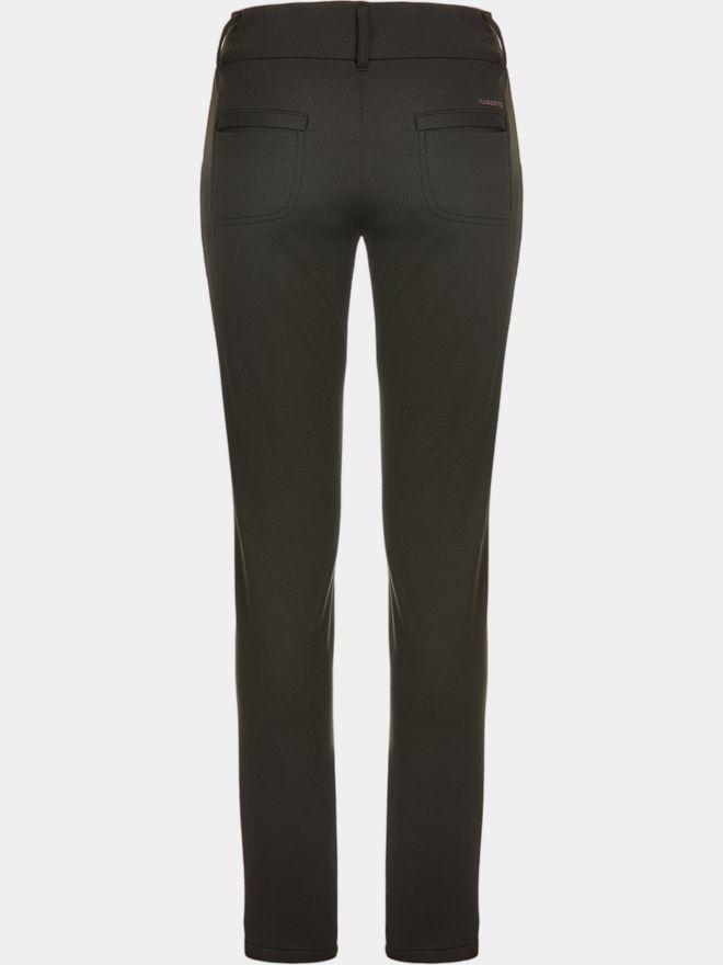 Alberto LUCY - Cosy Jersey Check WR Thermo Hose dunkelgrün