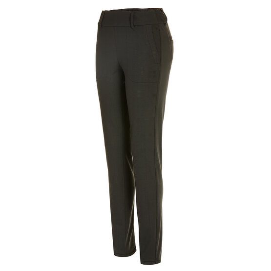 Alberto LUCY - Cosy Jersey Check WR Thermo Hose dunkelgrün