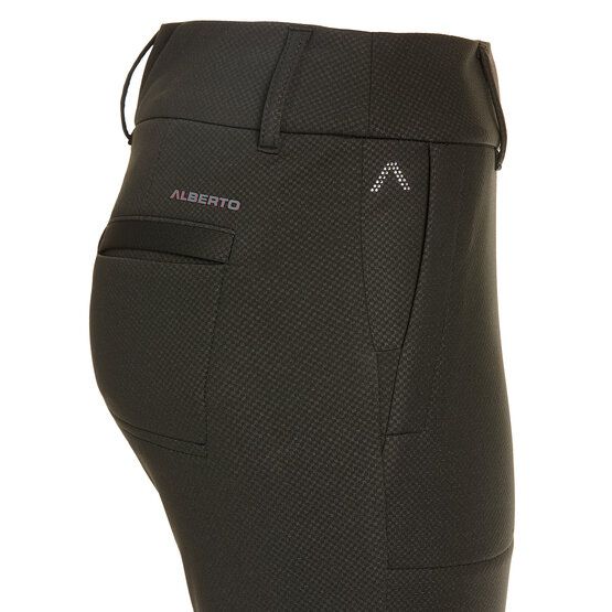 Alberto LUCY - Cosy Jersey Check WR Thermo Hose dunkelgrün