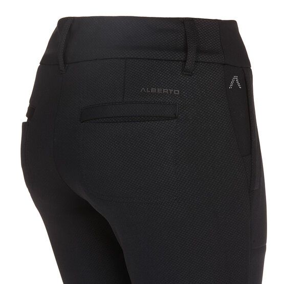 Alberto LUCY - Cosy Jersey Check WR Thermo Hose schwarz