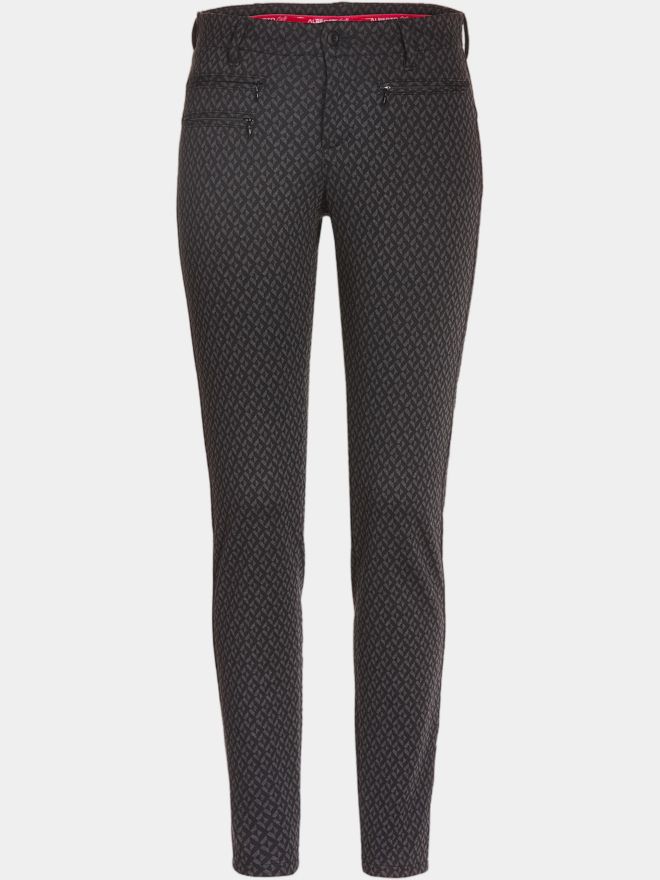 Alberto TINA - Black jersey print long pants black