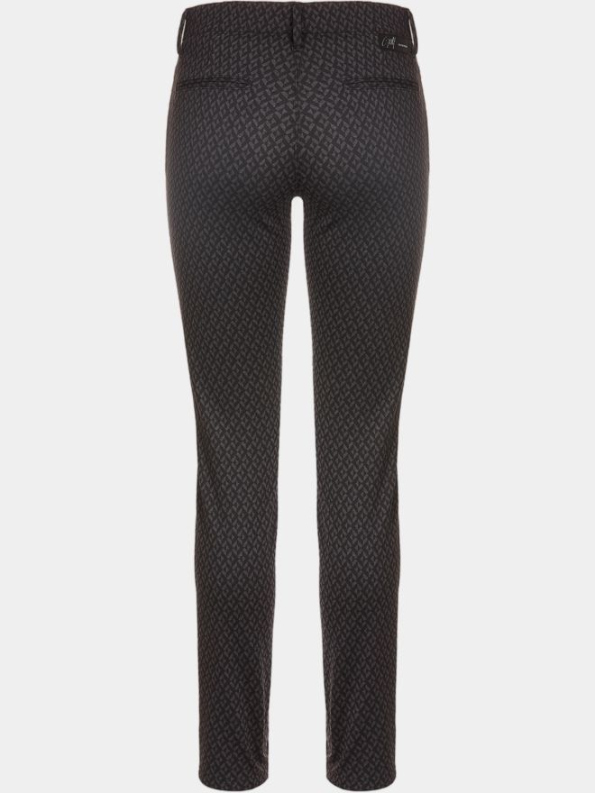 Alberto TINA - Black jersey print long pants black