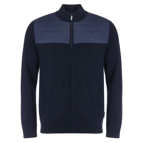 Daniel Springs  Merino Hybrid Windstopp knit navy