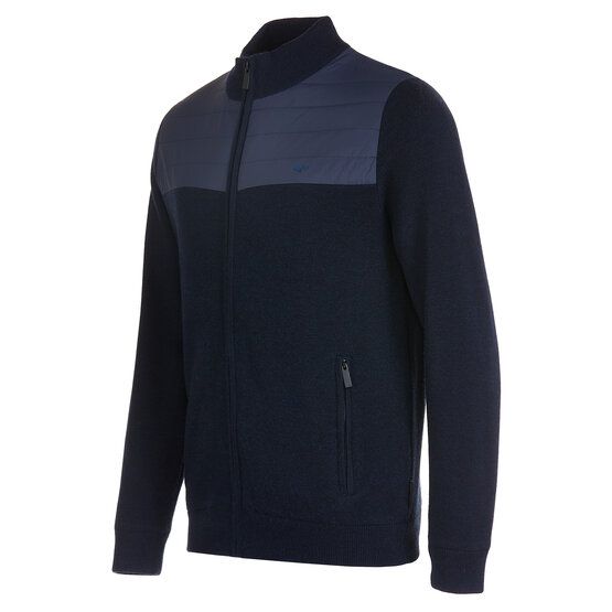 Daniel Springs  Merino Hybrid Windstopp knit navy