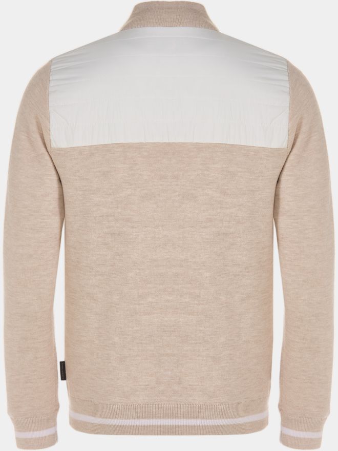 Daniel Springs Merino Hybrid Windstopp Strick ecru