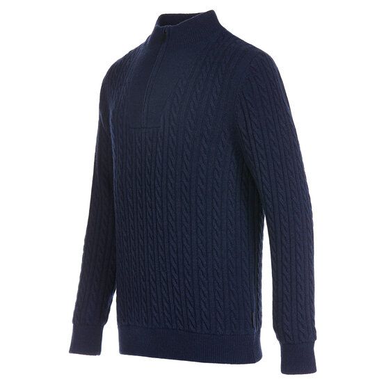 Daniel Springs  Troyer windstopper knit navy