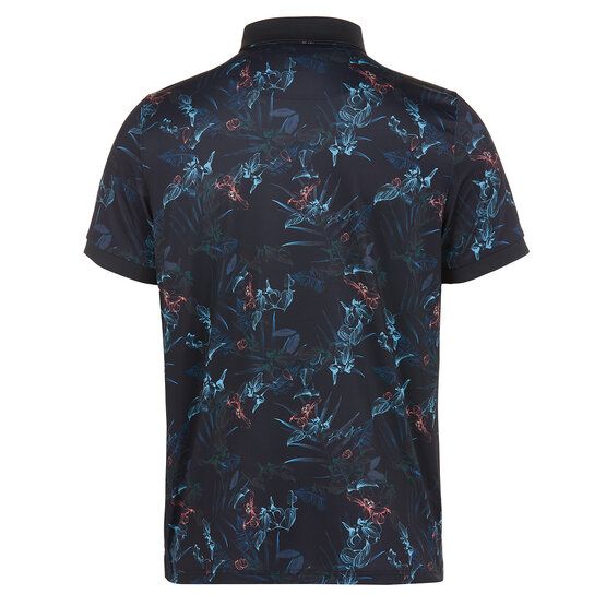 Daniel Springs Druck Funktions Halbarm Polo navy