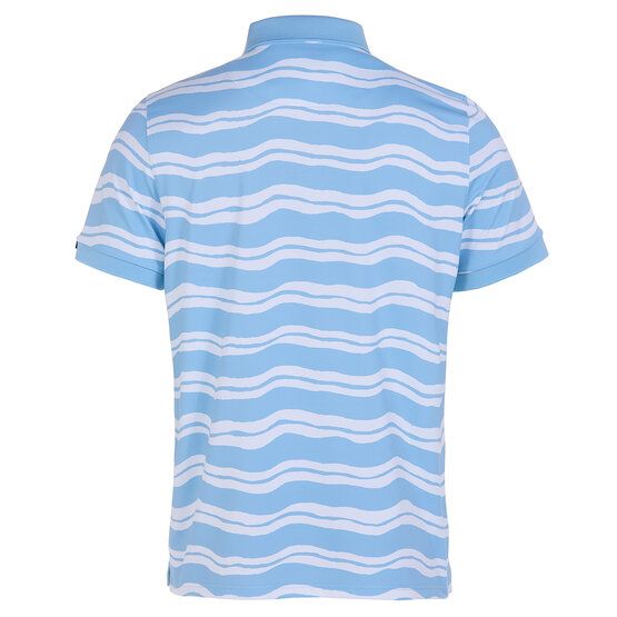 Daniel Springs Druck Funktions Halbarm Polo hellblau