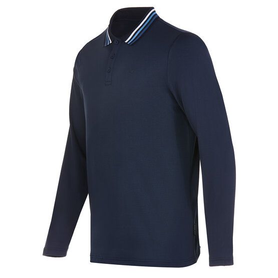Daniel Springs Thermo Langarm Polo navy