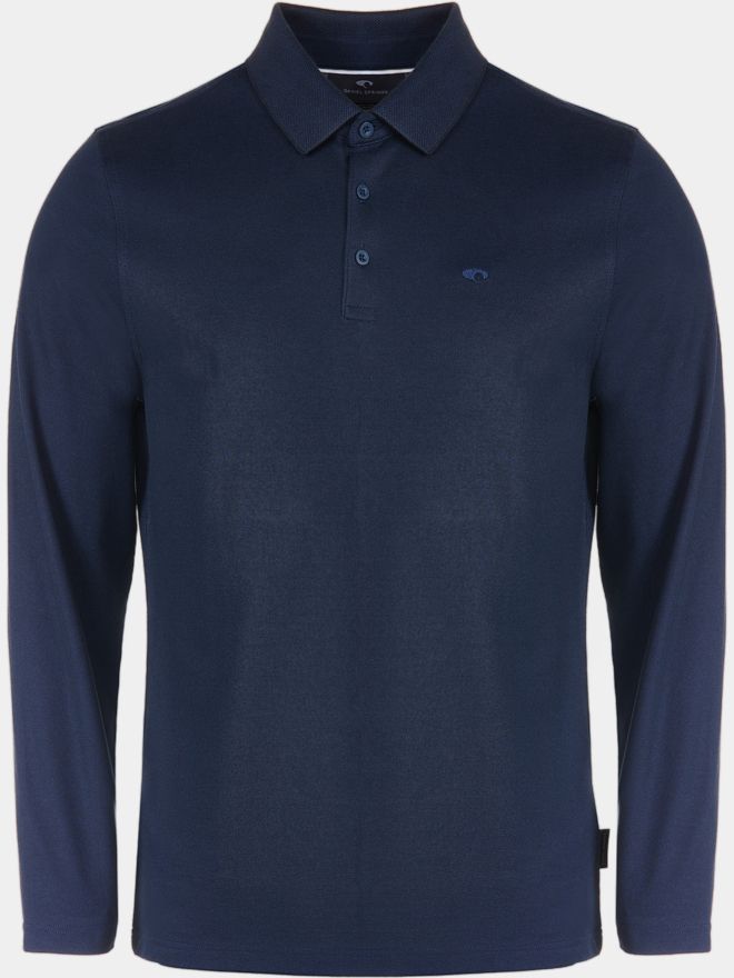 Daniel Springs Pique Thermo Langarm Polo navy