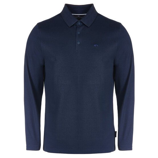 Daniel Springs Pique Thermo Langarm Polo navy