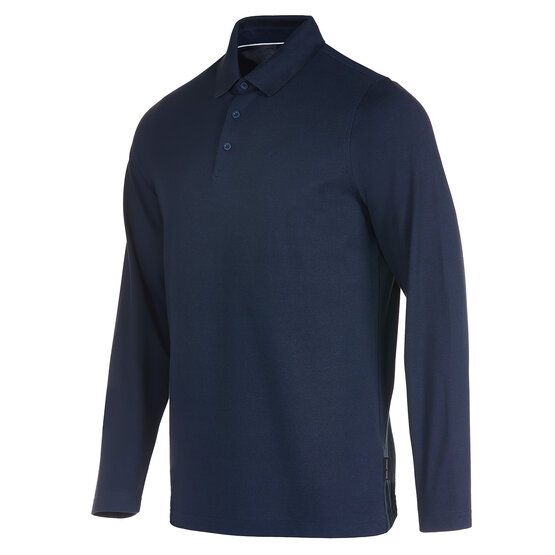 Daniel Springs Pique Thermo Langarm Polo navy