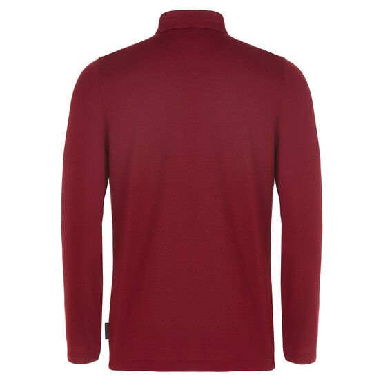 Daniel Springs Pique Thermo Langarm Polo bordeaux