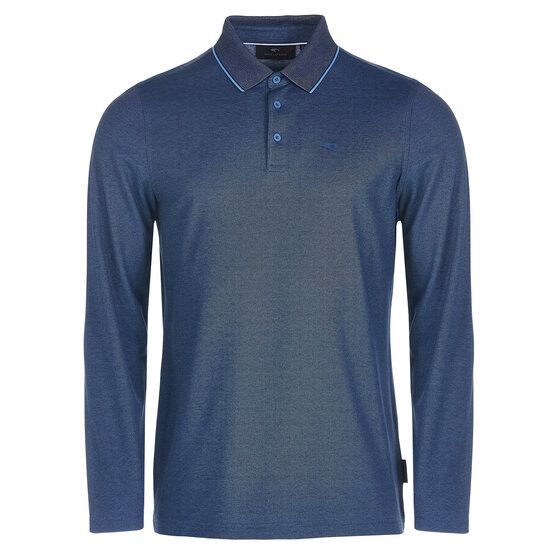 Daniel Springs Pique Thermo Langarm Polo denim