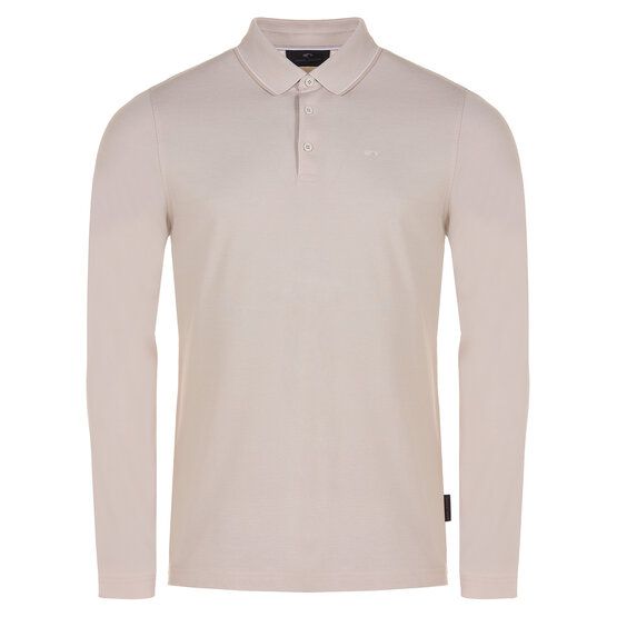 Daniel Springs Pique Thermo Langarm Polo sand