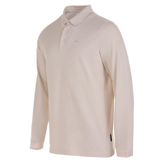 Daniel Springs Pique Thermo Langarm Polo sand