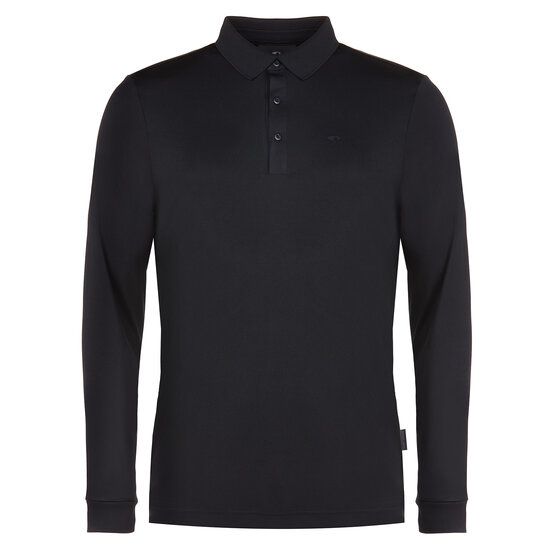 Daniel Springs Langarm Polo schwarz