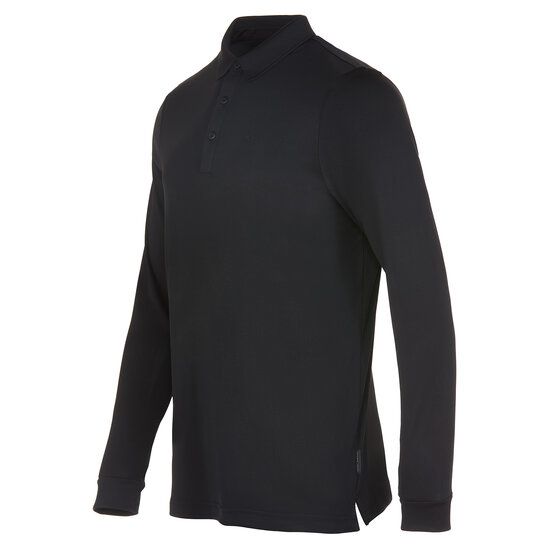 Daniel Springs Langarm Polo schwarz