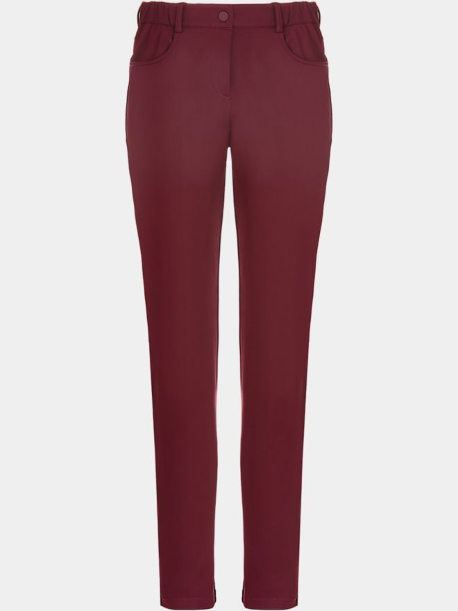 Image of Valiente NORA super-stretch thermal trousers berry