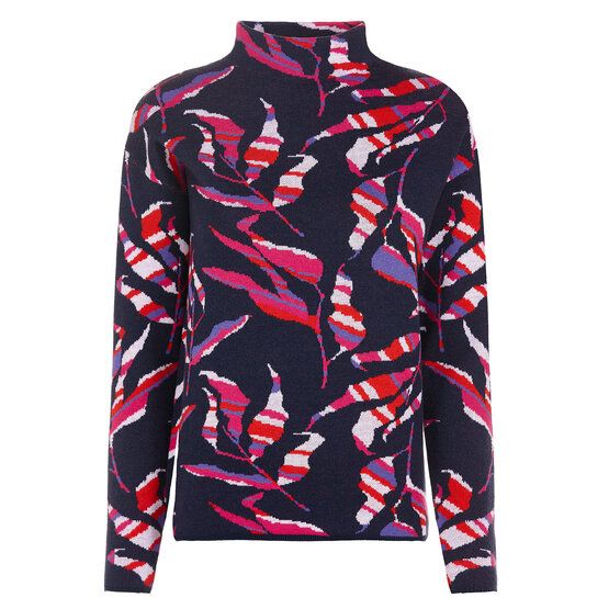 Valiente Jacquard Pullover Strick mehrfarbig