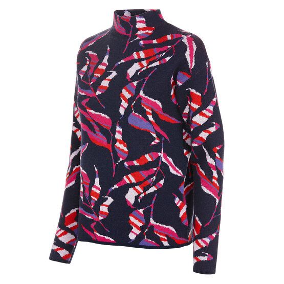 Valiente Jacquard Pullover Strick mehrfarbig