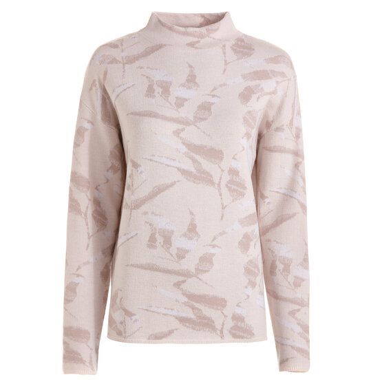 Valiente Jacquard Pullover Strick beige