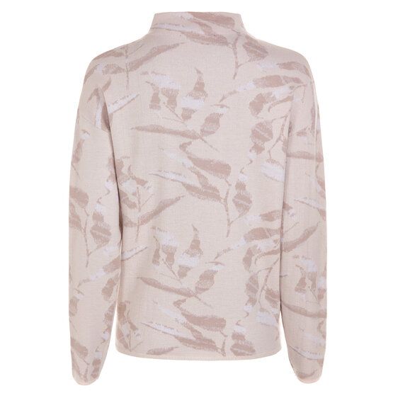 Valiente Jacquard Pullover Strick beige