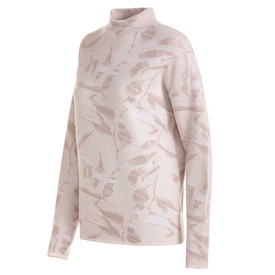 Valiente Jacquard Pullover Strick beige