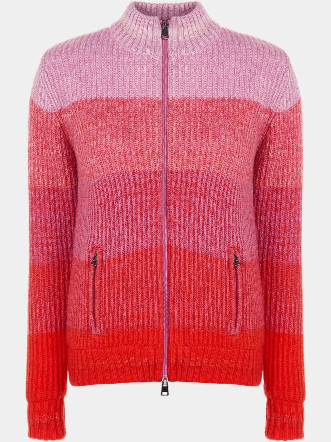 Valiente Degrade Jacke Windstopp Strick fancy