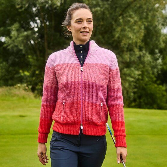 Valiente Degrade Jacke Windstopp Strick fancy