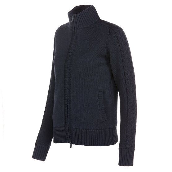 Valiente  Cable knit windstopper jacket navy
