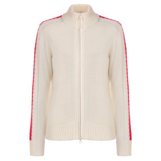 Valiente  Cable knit windstopper jacket ecru