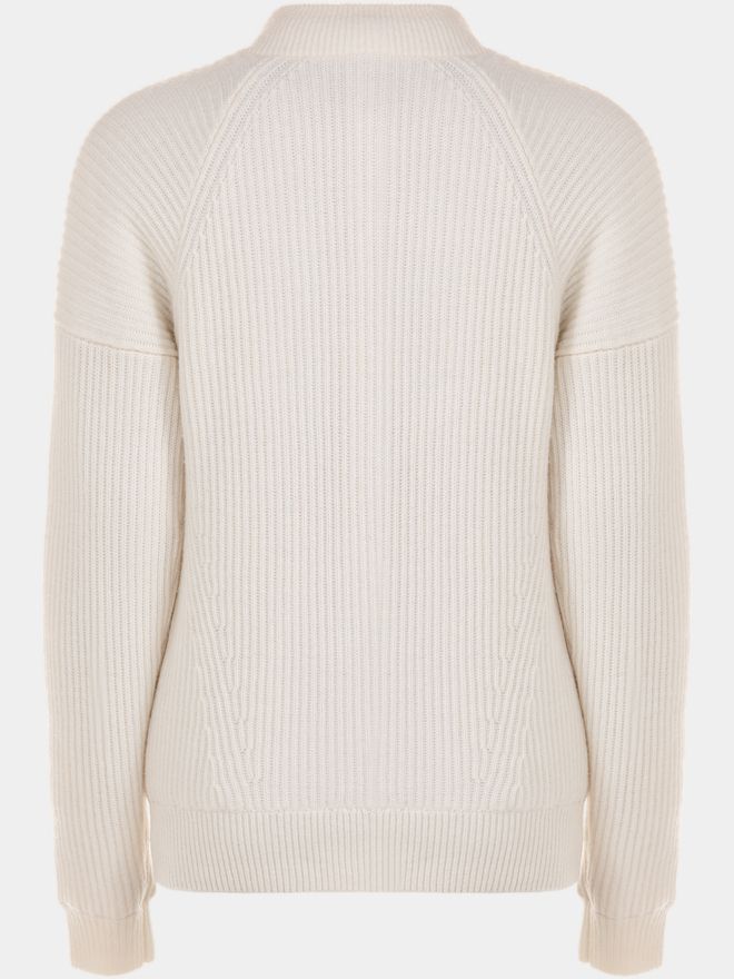 Valiente Troyer Windstopp Strick ecru