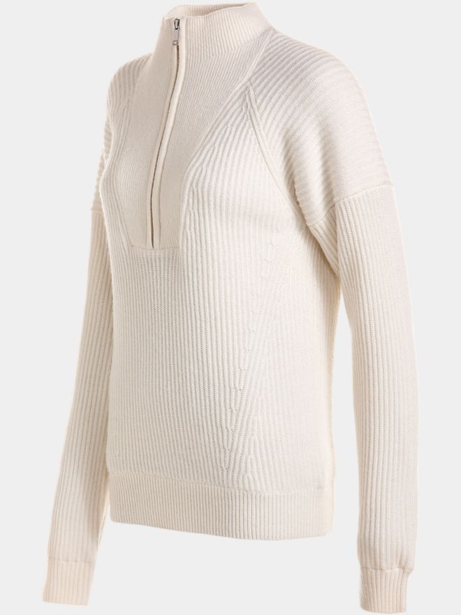 Valiente Troyer Windstopp Strick ecru