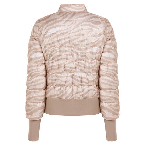 Valiente Quilted print thermal jacket beige