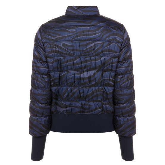 Valiente Quilted print thermal jacket navy