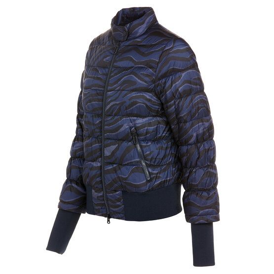 Valiente Quilted print thermal jacket navy