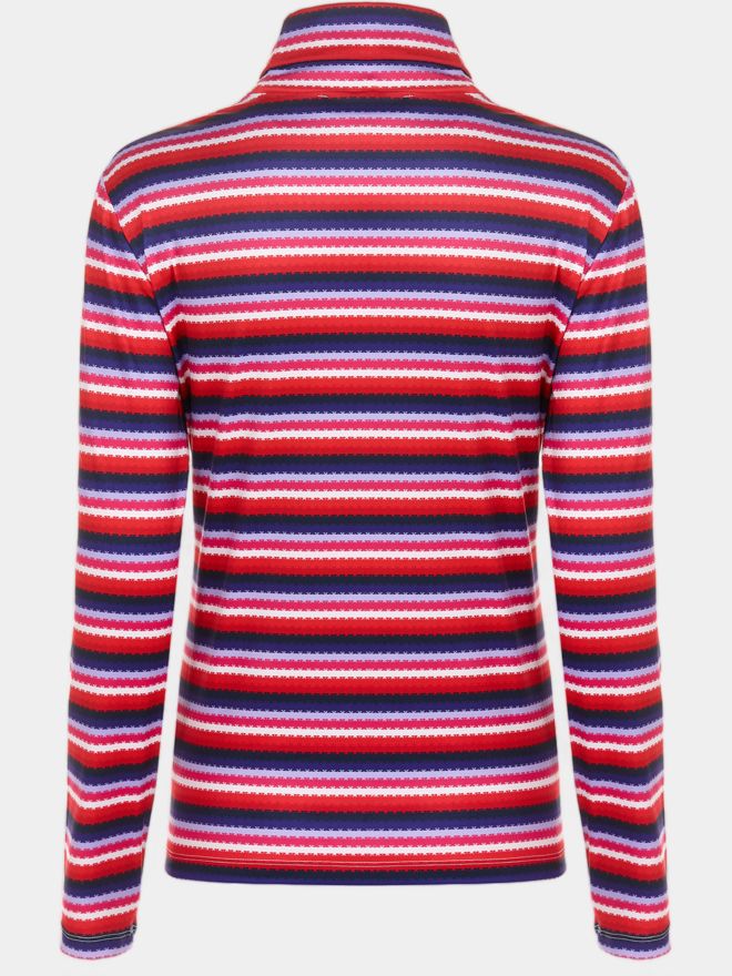 Valiente Druck Rollkragen Stretch Unterzieher mehrfarbig