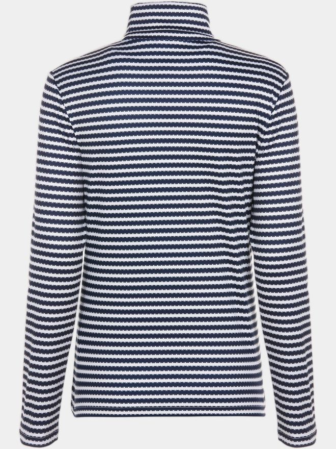 Valiente Druck Rollkragen Stretch Unterzieher gestreift