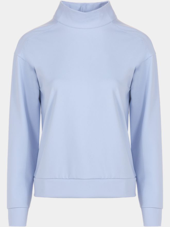 Valiente Nylon Jaquard Mock Neck Thermo Unterzieher hellblau